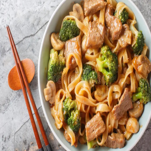 Garlic Broccoli Stir-Fry with Pasta